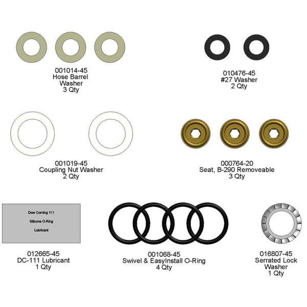 T&S Brass&nbsp;BF-PRU-RK&nbsp;Parts