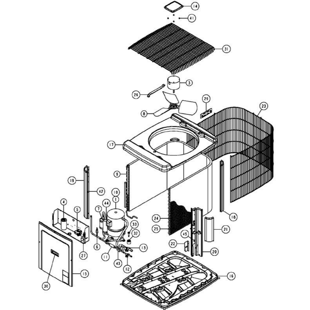 York&nbsp;AL2A048F1A&nbsp;Parts