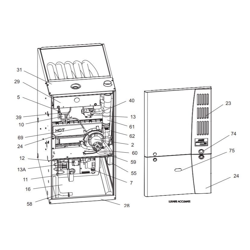 York&nbsp;FL8T080A12DH11&nbsp;Parts